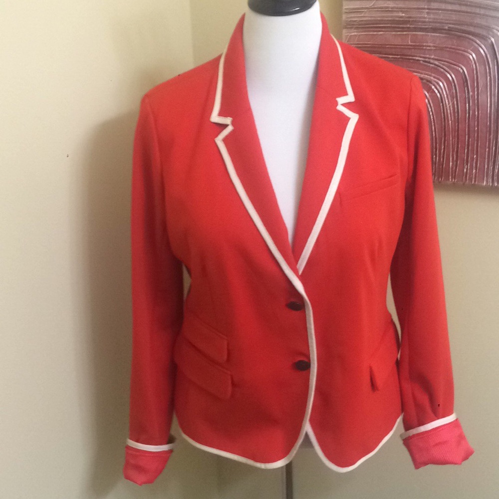 Gap Academy Blazer size 12 Red with beige trim